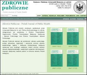 Polish Journal of Public Health Website
